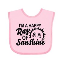 Inktastic Im a Happy Ray of Sunshine with Happy Sun Boys or Girls Baby Bib