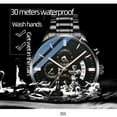 thumbnail image 2 of Chenxi Brand Quartz Movement High Quality Men Watches Business Stainless Steel Band 30m Waterproof Date Wristwatches Relogio - Quartz Wristwatches, 2 of 6