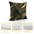 thumbnail image 4 of PHYHOO Black and Gold Pillow Covers Abstract Art Black Grey Marble Luxury Texture Print Decorative Throw Pillows Outdoor PillowCase Farmhouse Cushion Case Decor for Couch Sofa Bed, 4 of 5