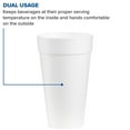thumbnail image 3 of WinCup Disposable Insulated Drinking Cup White Styrofoam 24 oz. 300 Ct 24C18, 3 of 4