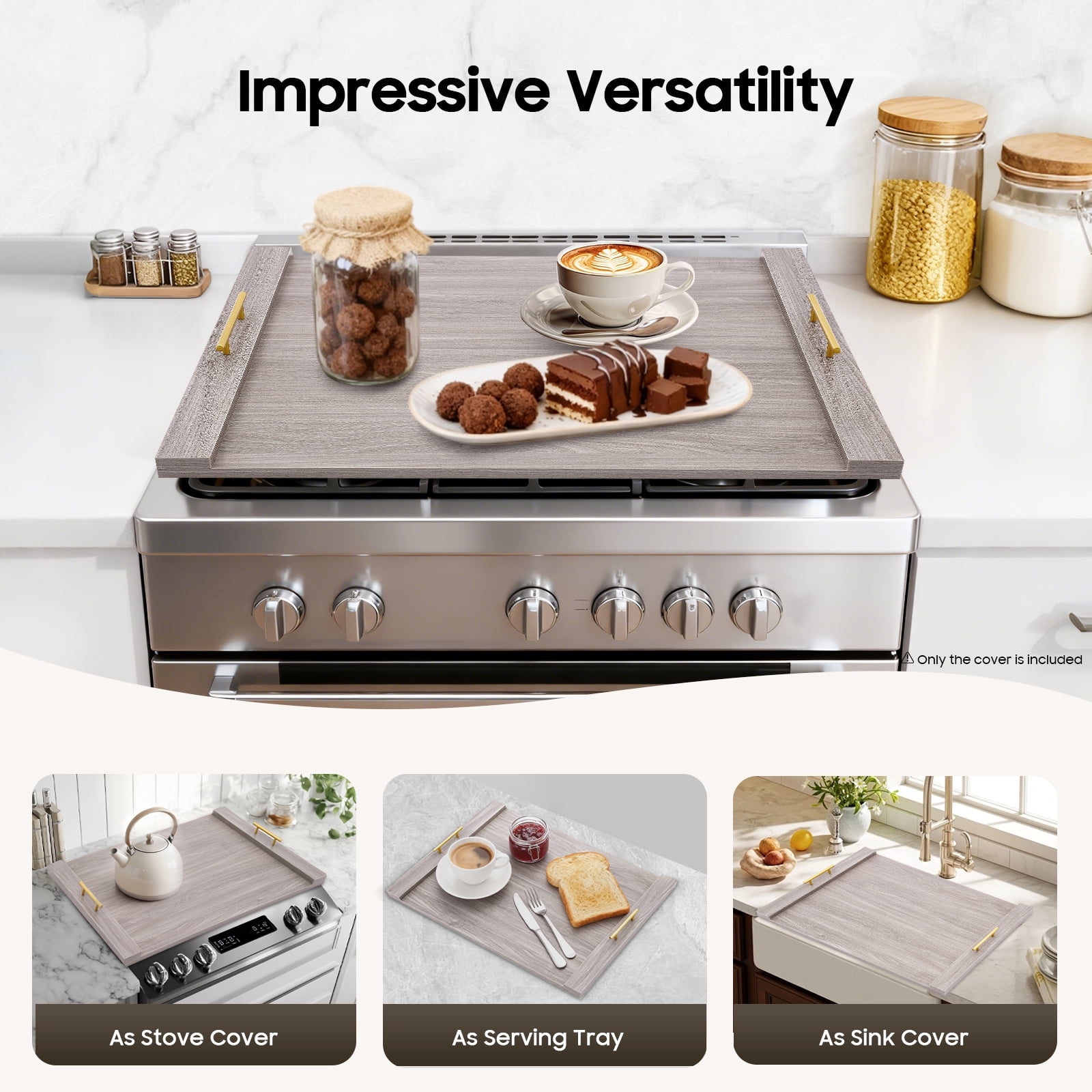 Miumaeov Stove Top Cover for Electric Stove,Noodle Board Stove Covers,Gas Stove Burner Covers Stove Cover Cutting Board,Kitchen Sink Cover for Counter Space