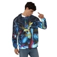 thumbnail image 2 of Men's Hoodie Novelty Pattern Long Sleeve Unisex Pullover Hoodies Casual Hooded Sweatshirt with Pocket, 2 of 8