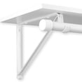 thumbnail image 2 of Knape & Vogt, White Pro RP-0045-WT Shelf and Rod Closet Bracket, 2 of 2