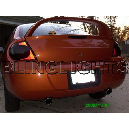 Smoke Overlay - 2003 2004 Chrysler Neon Smoke Tint Taillights Taillamps Overlays Film Protection