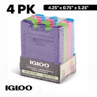 4-Pack Igloo MaxCold Small Ice Freeze Blocks (Various Colors) only