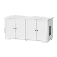 thumbnail image 3 of NARTRU Cat Litter Box Enclosure, Hidden Washroom Storage Cabinet Furniture,White, 3 of 8