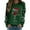 Green, variant on Fiaer Christmas Women Sweatshirts Shine Glass Snowflakes Xmas Pullovers Crew Neck Plus Size Baggy Trendy Tops Green XXL