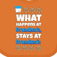 thumbnail image 4 of Inktastic What Happens at Grandma's Boys or Girls Baby Bib, 4 of 4