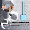 thumbnail image 3 of Toilet Brush Set, Silicone Toilet Brush, Silicone Toilet Brush, Toilet Brush Set, Silicone, Toilet Brushes And Holder Without Drilling, Toilet Brushes, 3 of 5