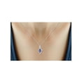 thumbnail image 6 of 1 1/2 Carat T.G.W. Tanzanite And White Diamond Accent Sterling Silver 3-Piece Kite Jewelry set, 6 of 7
