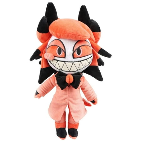 Miaobe Alastor Plush Hazbiin Hotel Plush Stuffed Animals Alastor Plushies Doll Toys Figure Birthday Christmas Decoration Gifts (Alastor B)