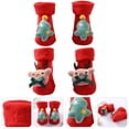 thumbnail image 5 of Gymnture 2 Pairs Christmas Winter Socks Newborn Thicken Cotton Sock Baby Warm Socks, 5 of 11
