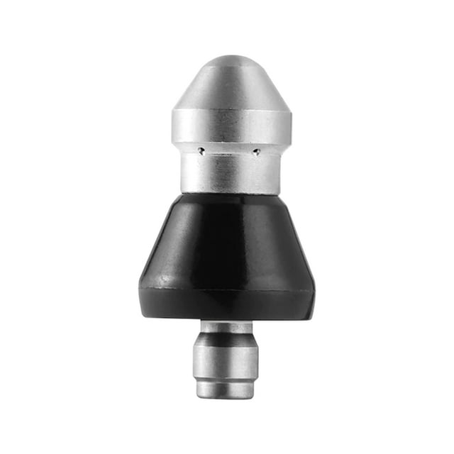 Thread Pressure Washer 1 Forward 6 Rear Jet Pipe Dredging Metal Quick Connect Drain Nozzle Industrial Factory Sewer Dirt Dust Stain Cleaning