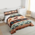 thumbnail image 3 of Feelyou Hippie Cactus Queen Comforter Set, Rustic Horse Animal Bedding Sets, Southwestern Style Reversible Bedding Comforter Set, Breathable Home Decor,3 Pieces, 3 of 8