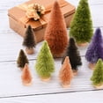 thumbnail image 5 of Yoyauz Christmas Trees 16 Pcs Artificial Mini Christmas Trees Miniature Pine Trees 4 Sizes Sisal Trees with Wood Base Bottle Brush Trees Tabletop Xmas Tree for Crafting Displaying Decoration, 5 of 6