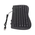 thumbnail image 1 of Wired Keyboard, Ultra Thin Mini Keyboard USB Interface Silent Computer Keyboard Multimedia Small Language Keyboard With 95 Keys Support English Arabic, 1 of 8