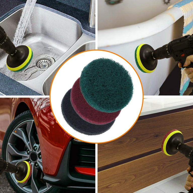 4 Inch Car Buffing Pads Polishing for Drill Sponge Kit Set Waxing Foam  Polisher 