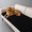 Black-27.6"x59", variant on Camel 27.6"x59" Flannel Sofa Protector Slipcover Pet Friendly Couch Cover