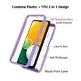 thumbnail image 3 of Galaxy A13 5G (2021) Case Clear, Case Cover for 2021 Samsung Galaxy A13 6.5", Njjex Full-Body Rugged Transparent Clear Back Bumper Case Cover for Samsung Galaxy A13 2021 -Purple, 3 of 10