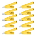 thumbnail image 4 of Clip, PVC Brass Testing Clamp 10Pcs 4mm Socket  For Battery Red,Black,Yellow,Blue,Green, 4 of 8