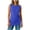 Blue-tanks, variant on Women Side Ruched Tank Top Tunic Asymmetrical Hem Round Neck Sleeveless Tops for Women Tie Waist Fashion Casual Tunics Blouses