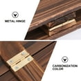 thumbnail image 6 of Raindrops 1Pcs Wooden Picket Fence in Dark Brown for Christmas Tree and Outdoor Use 11.48X11.48X0.24In, 6 of 8