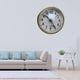 thumbnail image 5 of Naiovety Clásico y atemporal: se puede utilizar el inserto de cabeza de reloj con número romano para encanto retro Decoración del hogar oro arabe, 5 of 6