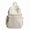 White, variant on Plaid Backpack 15.75" Polyester Vintage Design Lightweight Multi-Pocket (White)