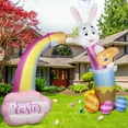 thumbnail image 5 of DomKom 10FT Huge Easter Inflatable Bunny Archway Outdoor Decorations ,Build-in LED Lights Holiday Blow Up Yard Decoration, for Easter Holiday Party, Outdoor,Garden, Yard Lawn Décor, 5 of 6