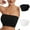 Black, variant on Strapless Bandeau Bras for Women 2 Pack 4-Way Stretchy Tube Top Bra Seamless Wireless Bralettes Breathable Comfort Padded Everyday Bras