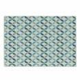 thumbnail image 1 of Geometric Circle Cutting Board, Pastel Color Effects Oval Point Old Linked Stripes Contrast New Band, Decorative Tempered Glass Cutting and Serving Board, Small Size, Pale Blue Green, by Ambesonne, 1 of 1