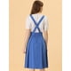 thumbnail image 4 of INSPIRE CHIC Vestido General De Cintura Elástica Con Tirantes Y Tirantes Para Mujer Azul XL, 4 of 5
