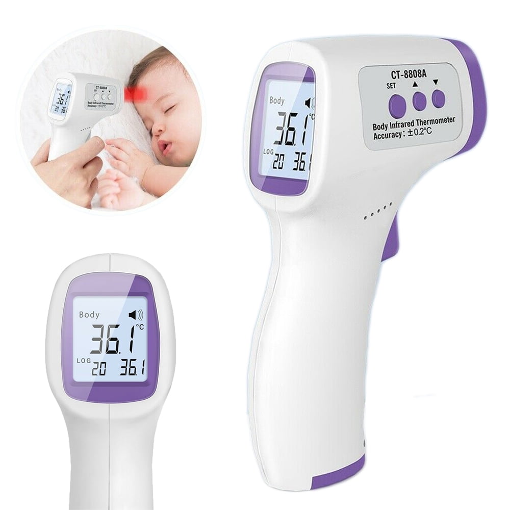 EIMELI Forehead Thermometer for Adults, The Non Contact Infrared Thermometer, Body Thermometer and Surface Thermometer LCD Digital Display Thermometer for Face, Ear, Body, Surface