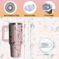thumbnail image 2 of 40oz Mermaid Tumbler with Handle and Straw, Animal Lovers Gifts for Women, Stainless Steel Travel Mug Water Bottle, Vacuum Insulated Cup with Lid, 2 of 6