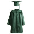 thumbnail image 4 of Remise des Diplômes à la Maternelle pour Tout-Petits Robes de Remise des Diplômes pour Enfants avec Toque Verte Toque et Toge avec Pompon Promotion 2025 Ensemble à Pompons, 4 of 5