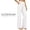 White, variant on Linen Pants for Women Solid Color Slacks High Waist Pants Pockets Pants for Women Palazzo Trousers Loose Fit Summer Pants Trousers Work Business Trousers Casual Straight Leg Pants Green S
