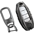 thumbnail image 1 of Zinc Alloy Key Fob Cover,Keychain,Full Protection Car Key Case for Altima Maxima Murano Pathfinder Rogue Sentra Versa Titan XD GTR Armada Smart Keyshell Accessories,Gun Color,For Nissan A, 1 of 9