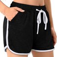 thumbnail image 4 of biudgviw Athletic Shorts for Women Workout Yoga Shorts Summer Casual Drawstring Mid-Rise Sporty Running Shorts, 4 of 6