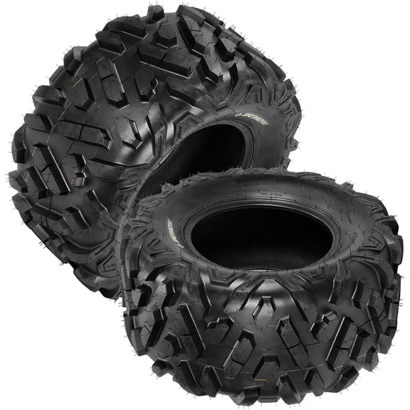 2 Pack 26x11-12 6PR ATV Tires,26x12-14 ATV/UTV All Terrain TiresTubeless,for Trail Mud Sand Off-Road Tires