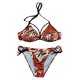 thumbnail image 1 of Traje de baño de dos piezas con estampado de bikini de moda para mujer sexy Conjunto de ropa de playa Fridja nalpqowj21579, 1 of 1