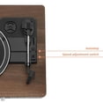 thumbnail image 4 of Tocadiscos Bluetooth Crosley Aria Gris 3 Velocidades con Altavoces Estéreo Incluidos, 4 of 9