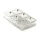thumbnail image 5 of Plato de frutos secos, plato para aperitivos, caja de almacenamiento de alimentos, plato para dulces de nueces con tapa dividida blanco 6 rejillas, 5 of 9