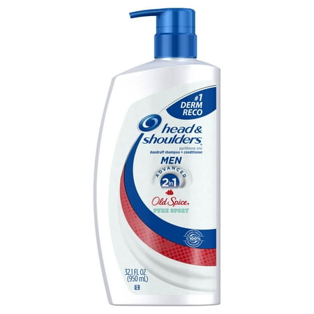 Head and Shoulders Old Spice Pure Sport 2-in-1 Anti-Dandruff Shampoo + Conditioner 32.1 fl (Best Products To Get Rid Of Frizzy Hair)