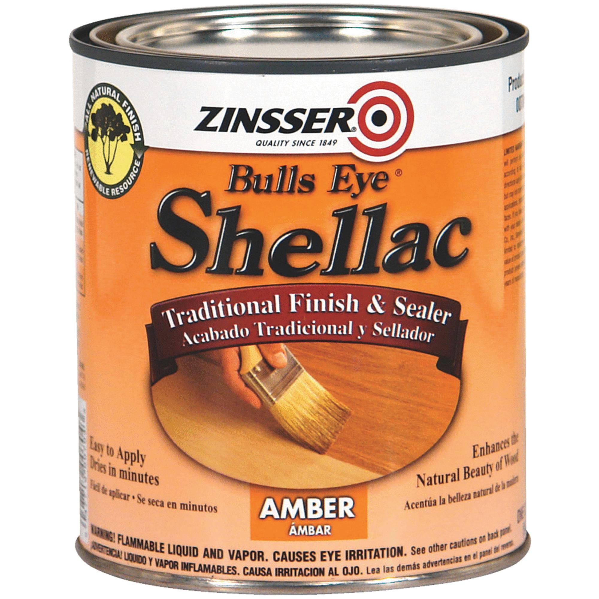 Zinsser Bulls Eye Shellac Amber 1 qt. Wood Finish