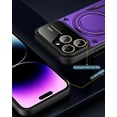thumbnail image 4 of for iPhone 13 Pro Case with 360° Rotatable Magnetic Ring Stand, Large Window Design Compatible with Magsafe, Military-Grade Protection Shockproof Phone Cover for Women Men, Purple, 4 of 14