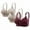 Wine, variant on Wireless Bras for Big Bust Women No Underwire Plus Size Full Coverage Seamless Wire-Free Push Up Everyday Bras 3 Pack M-4XL