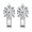 White1Ctx2, variant on Four Claw Inlaid 1 Carat Colorful Moissanite Earrings For Women
