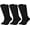 Black, variant on 3 Pairs Baseball Socks Bulk Softball Sock Youth High Long Tube Soccer Football Team Boys Girls Adults Sport Sock