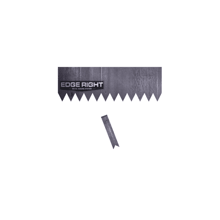 Steel Garden Edging Products Edge Right - Hammer-In Landscape Edging - 8 inch depth - 14-Gauge Cor-Ten Steel - 1 x 2' Piece (2 feet total) ()