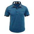 thumbnail image 3 of Aofany Casual T Shirts for Men Solid Turndown Collared Short Sleeve Tops Classic Pullover Shirts with Pocket Performance Tees Shirts, 3 of 6